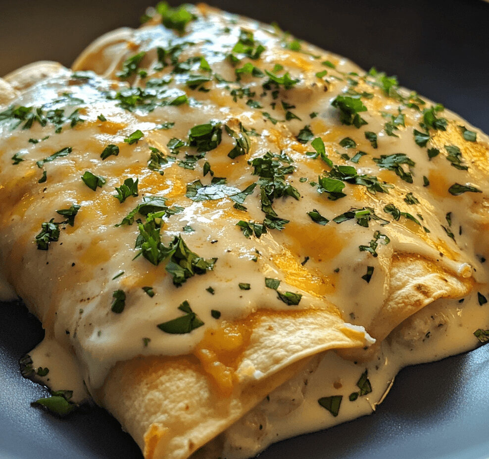 Chicken Enchiladas with Sour Cream White Sauce: A Flavorful Mexican Delight