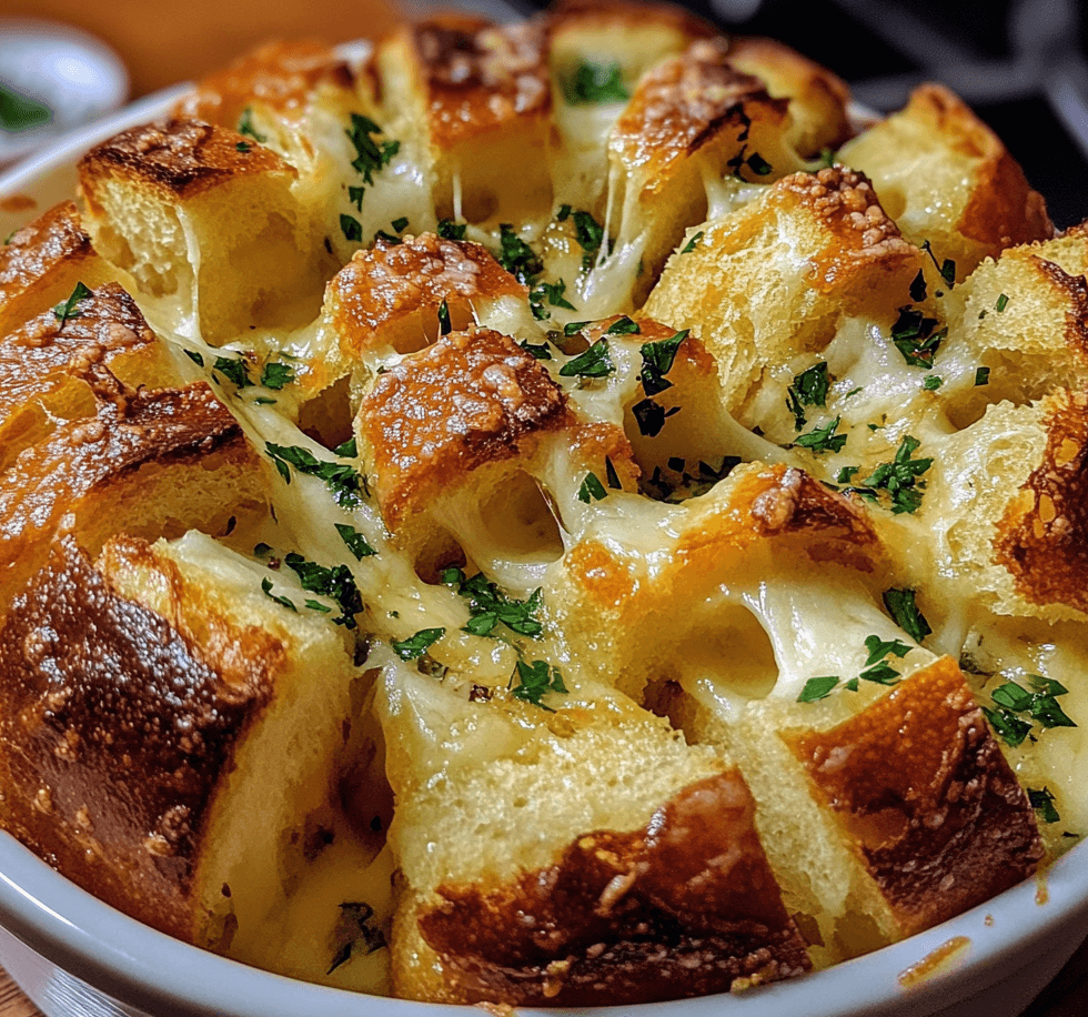Easy Cheesy Garlic Pull-Apart Bread:A Tasty and Fun Snack