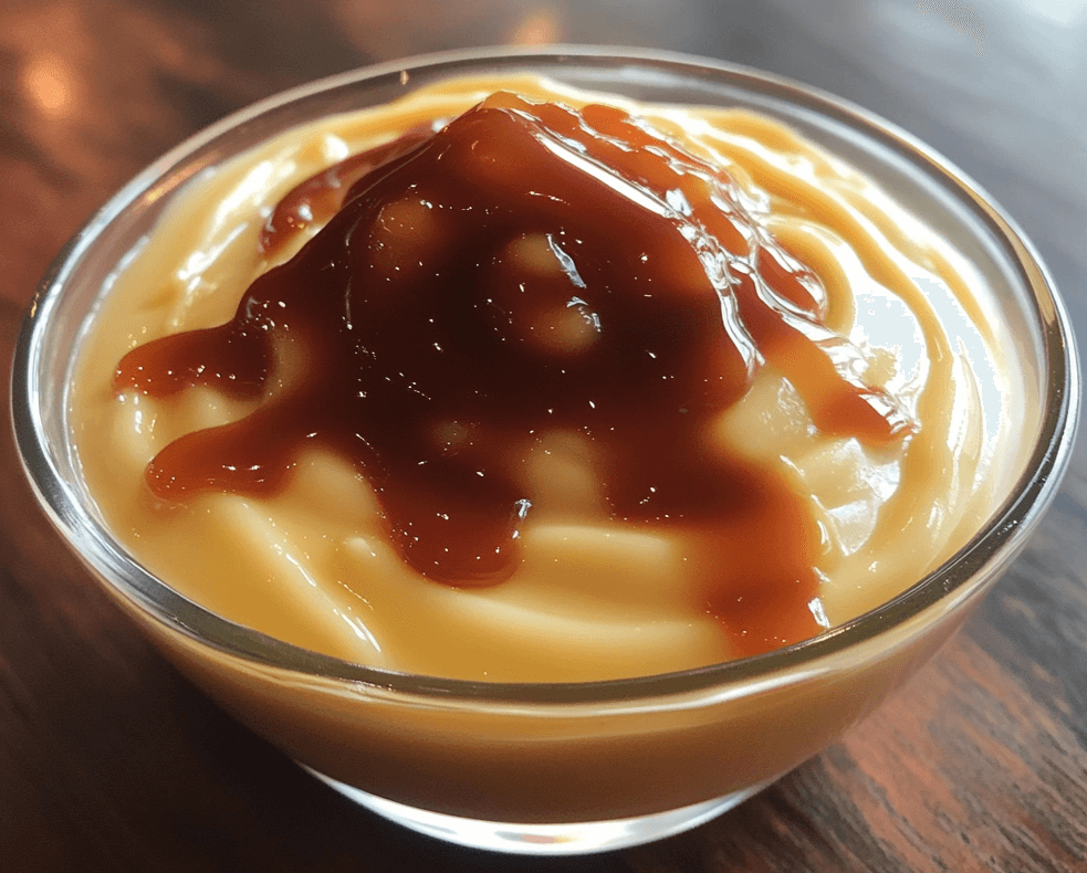 Easy Vanilla Pudding with Caramel Dessert