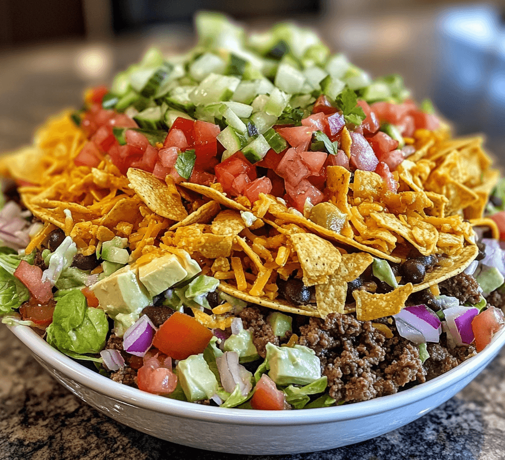 Easy Seven-Layer Taco Salad