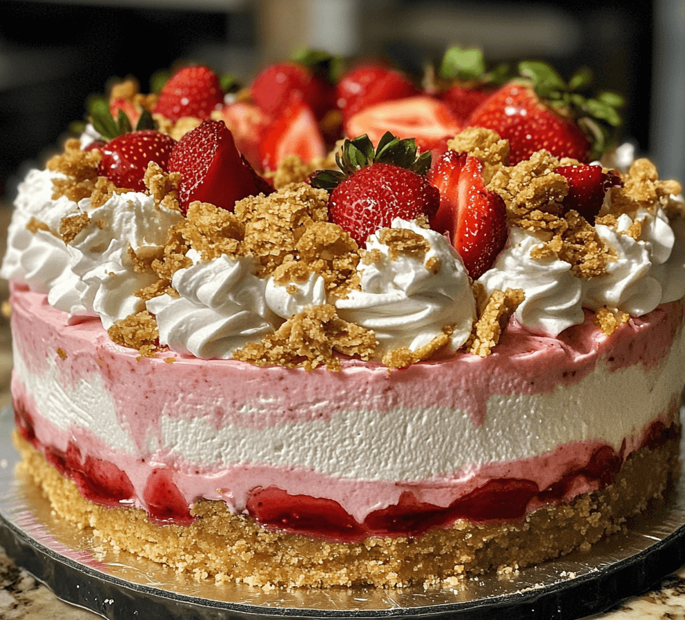 Make This Stunning Strawberry Crunch Cheesecake for Any Occasion