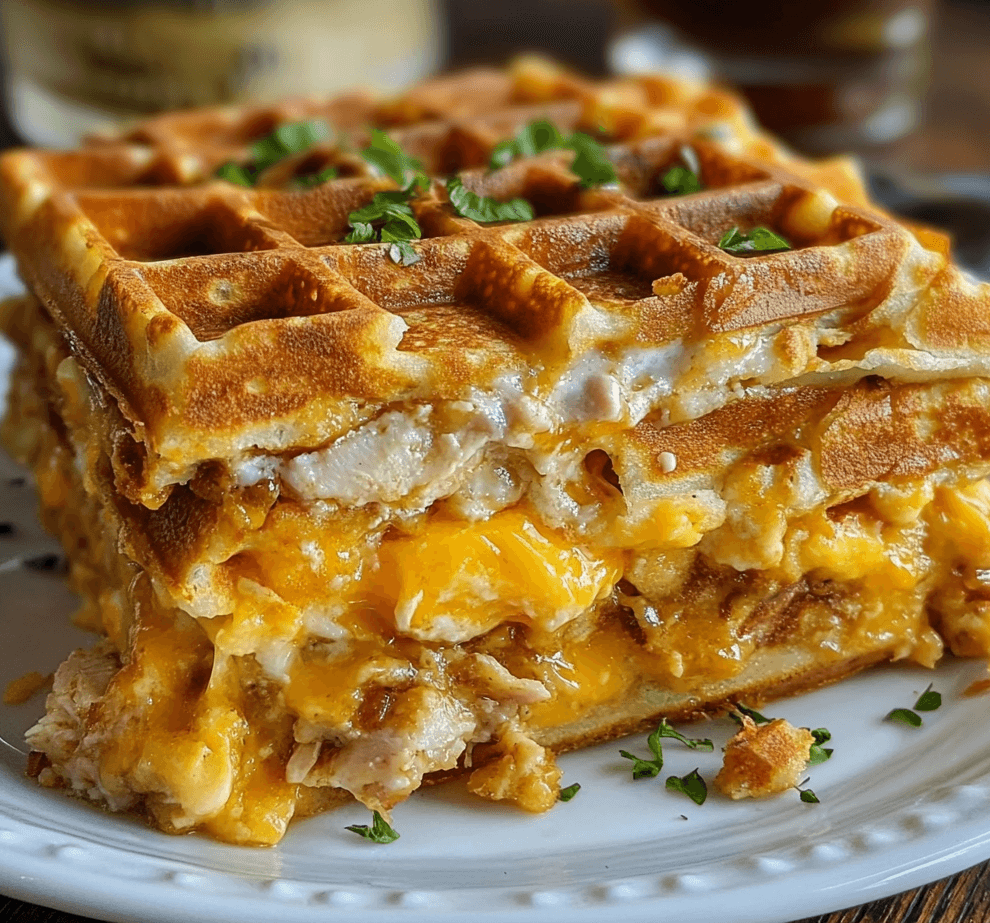 Easy Chicken & Waffle Breakfast Casserole for Busy Mornings