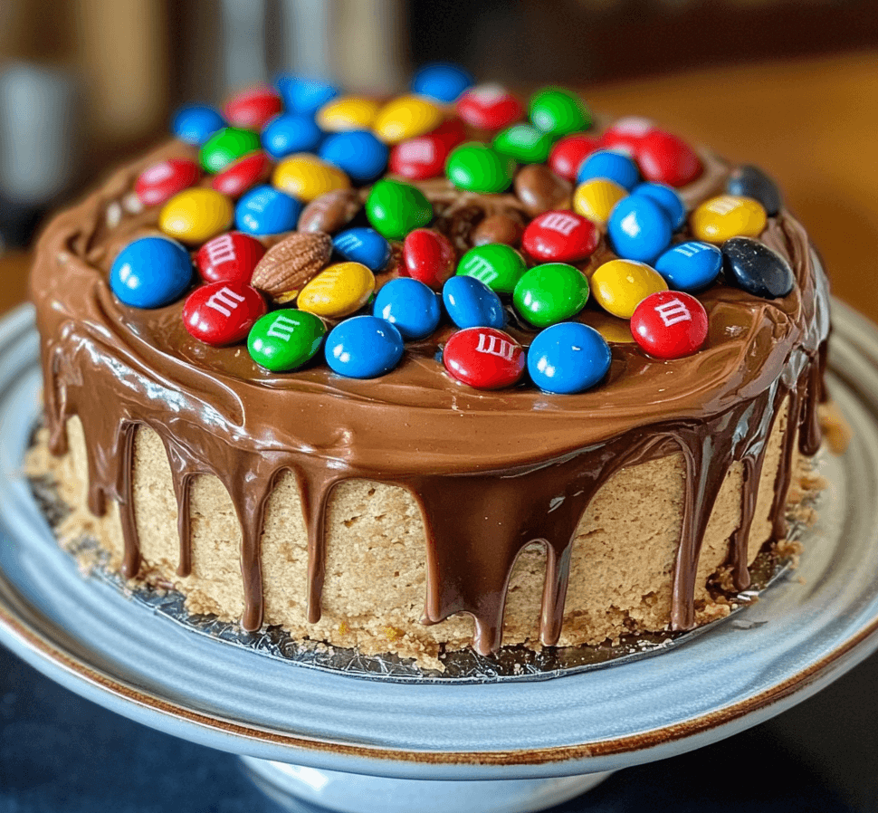 Peanut Butter M&M Cake: A Colorful and Tasty Delight
