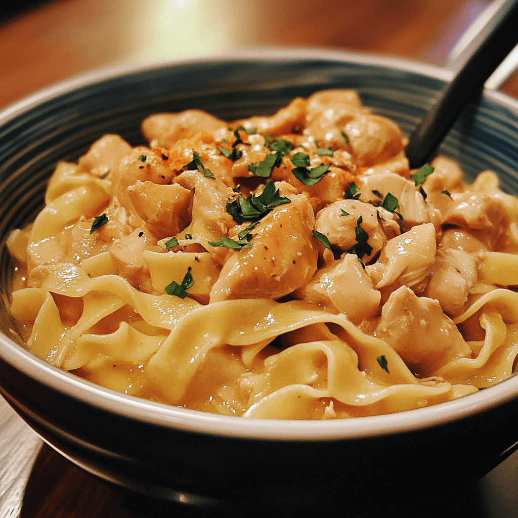 Slow Cooker Magic: Comforting Chicken & Noodles Made Easy
