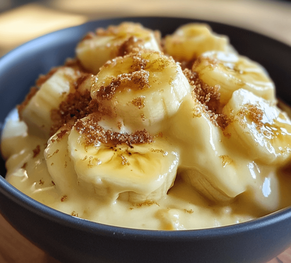 Creamy Banana Dessert: A Light and Tasty Delight