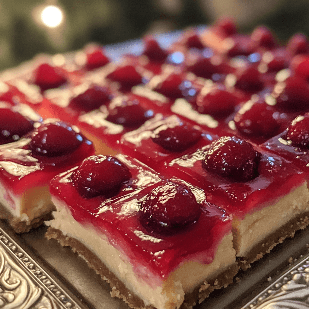 Easy Cherry Cheesecake Bars with a Perfect Cherry Topping