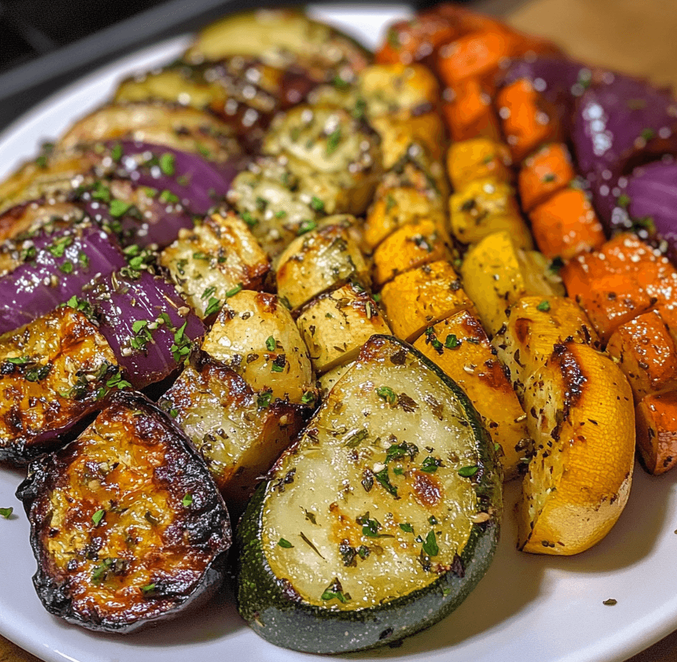 Easy and Tasty Garlic Herb Roasted Veggies Recipe