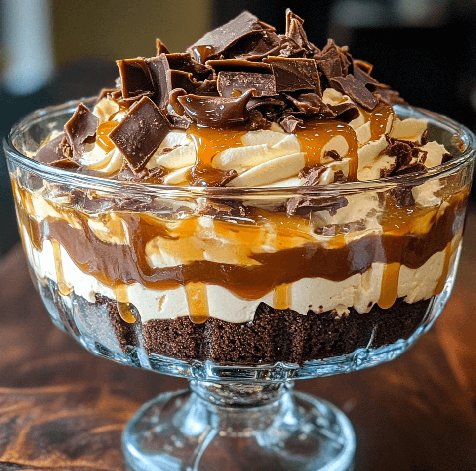 Easy Salted Caramel Brownie Cheesecake Trifle: A Sweet Treat
