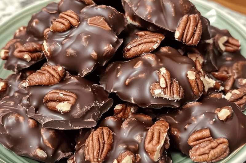 How to Make Perfect Chocolate Pecan Turtle Clusters at Home