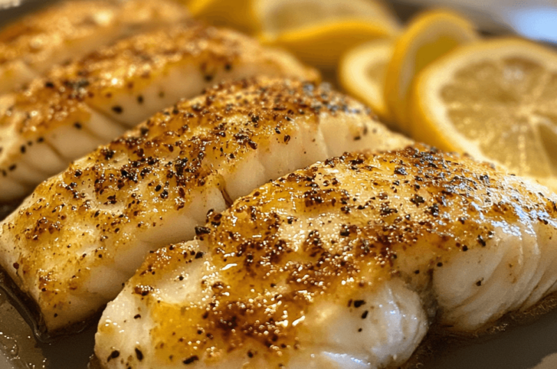 Baked Cod with Lemon Butter Sauce: A Quick and Tasty Meal