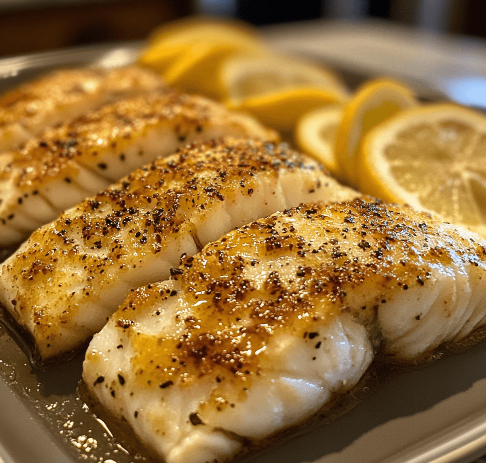 Baked Cod with Lemon Butter Sauce: A Quick and Tasty Meal