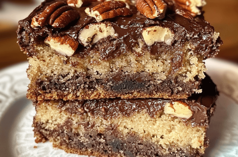 Decadent Chocolate Pecan Ooey Gooey Butter Cake Recipe You’ll Love