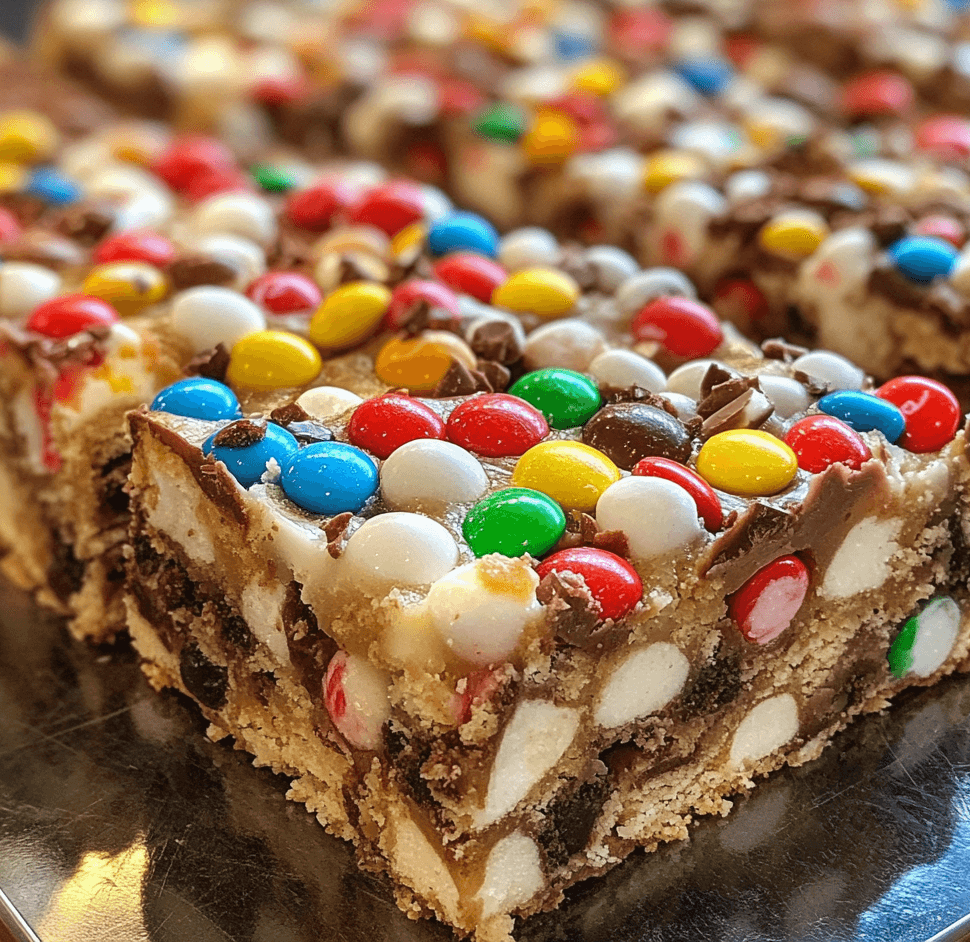 M&M’s Marshmallow Dream Bars: A Sweet and Colorful Treat