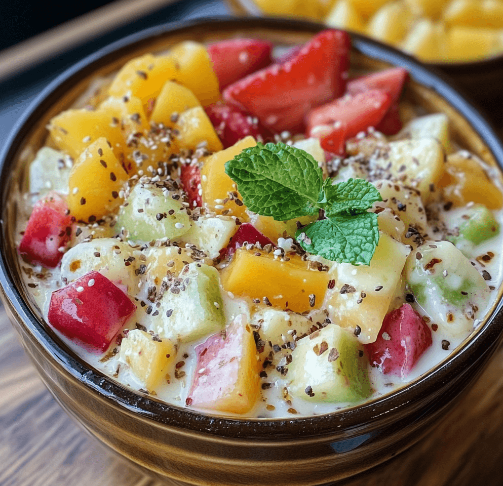 How to Make the Best Creamy Fruit Salad with Fresh Mint