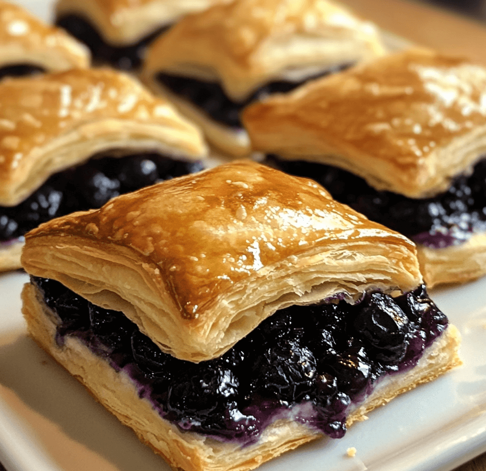 Sweet and Savory: Blueberry Cream Cheese Puff Pastries You’ll Love