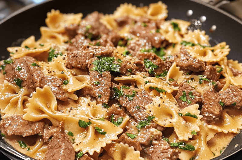 Creamy Beef and Bowtie Pasta Recipe: Rich, Hearty & Delicious