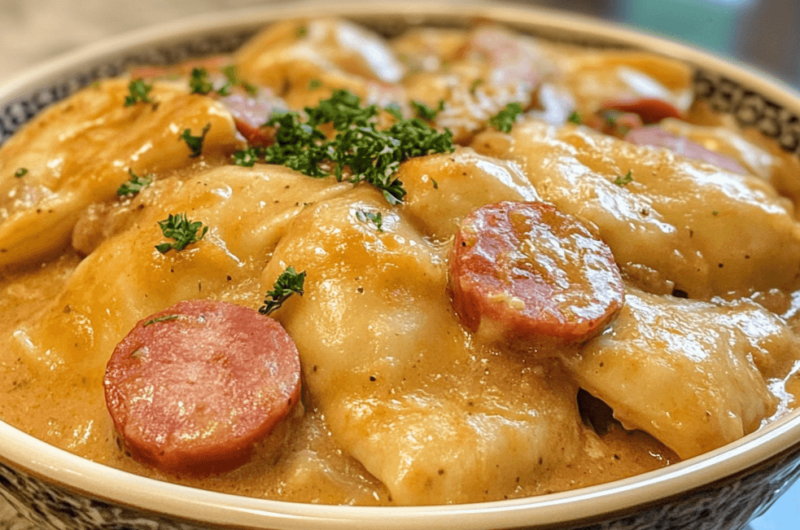 Crockpot Pierogi Casserole with Kielbasa – The Ultimate Comfort Food