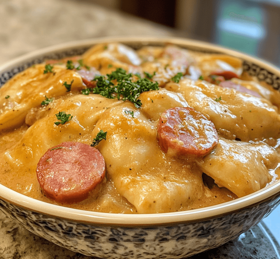 Crockpot Pierogi Casserole with Kielbasa – The Ultimate Comfort Food