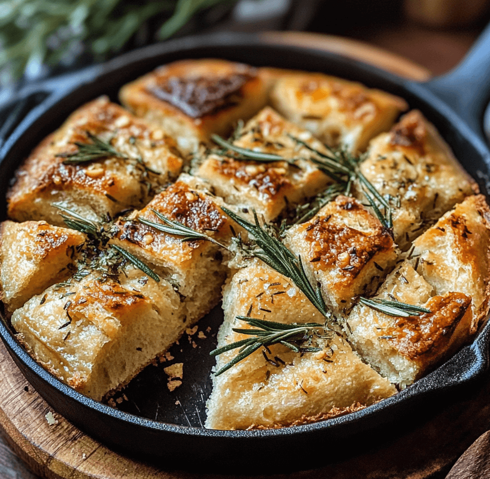 Easy Rustic No-Knead Rosemary Garlic Bread Recipe You’ll Love