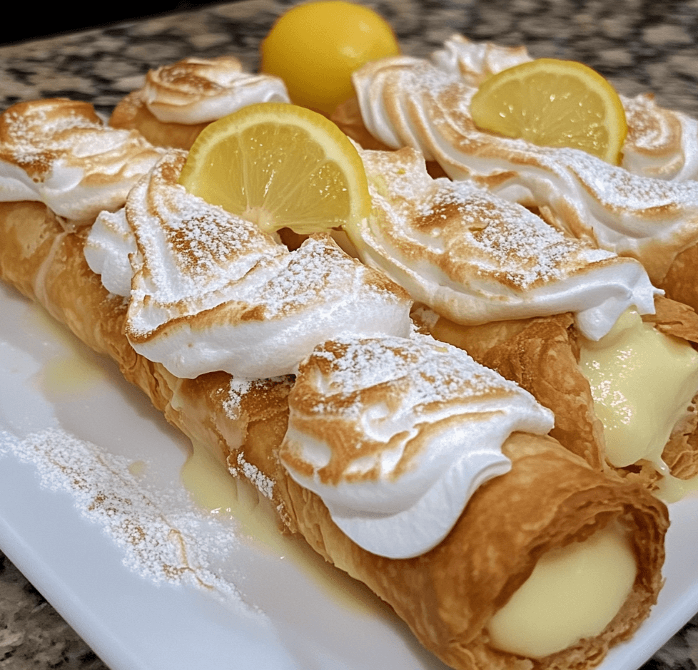 Lemon Meringue Pie Cannolis: The Ultimate Dessert for Citrus Lovers