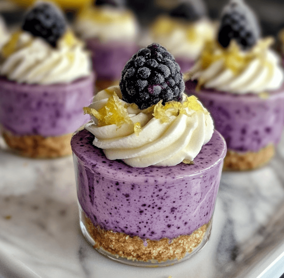 Delicious Blueberry Lemon Smoothie Mini Cheesecakes You’ll Love