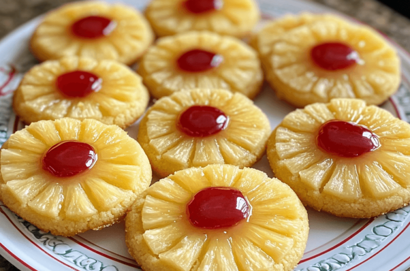 Tropical Pineapple Upside Sugar Cookies You Need to Try
