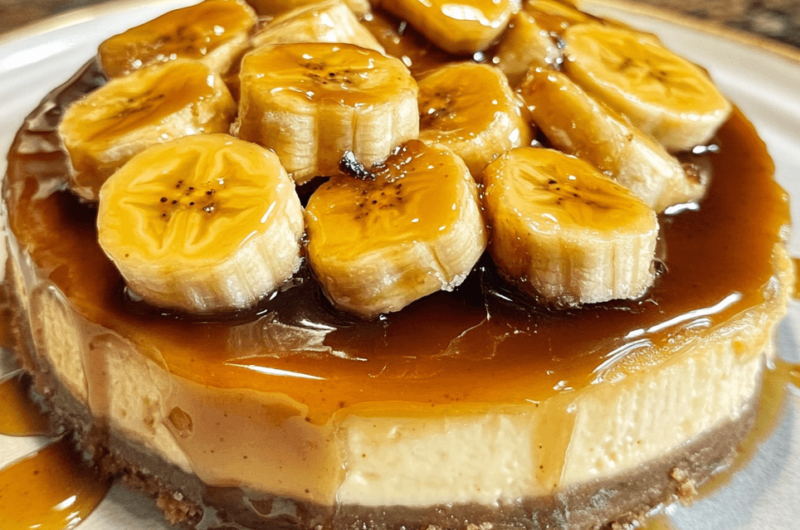 Bananas Foster Cheesecake: A Decadent Dessert with a Caramel Twist