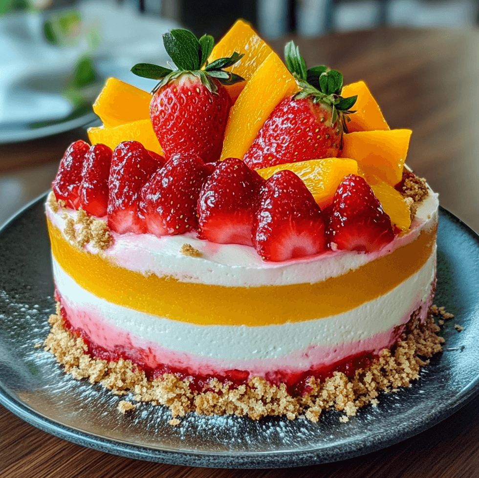 How to Make a Strawberry Mango Delight Cake