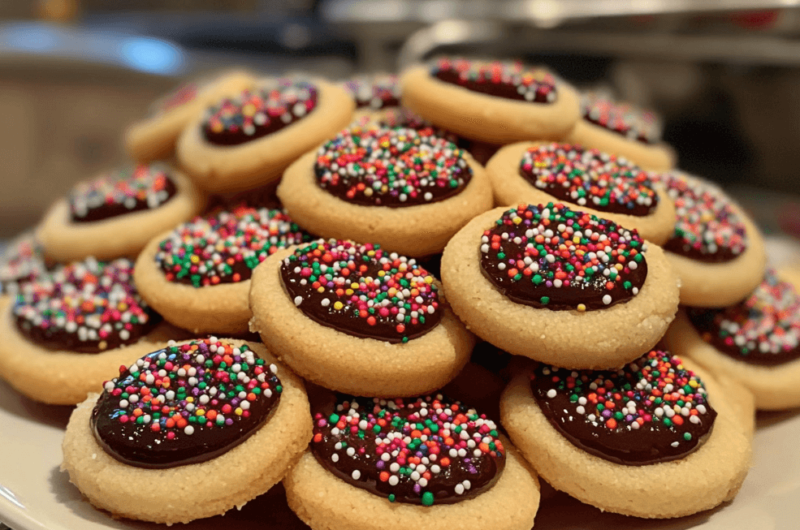 Easy and Fun Sprinkle Thumbprint Cookies
