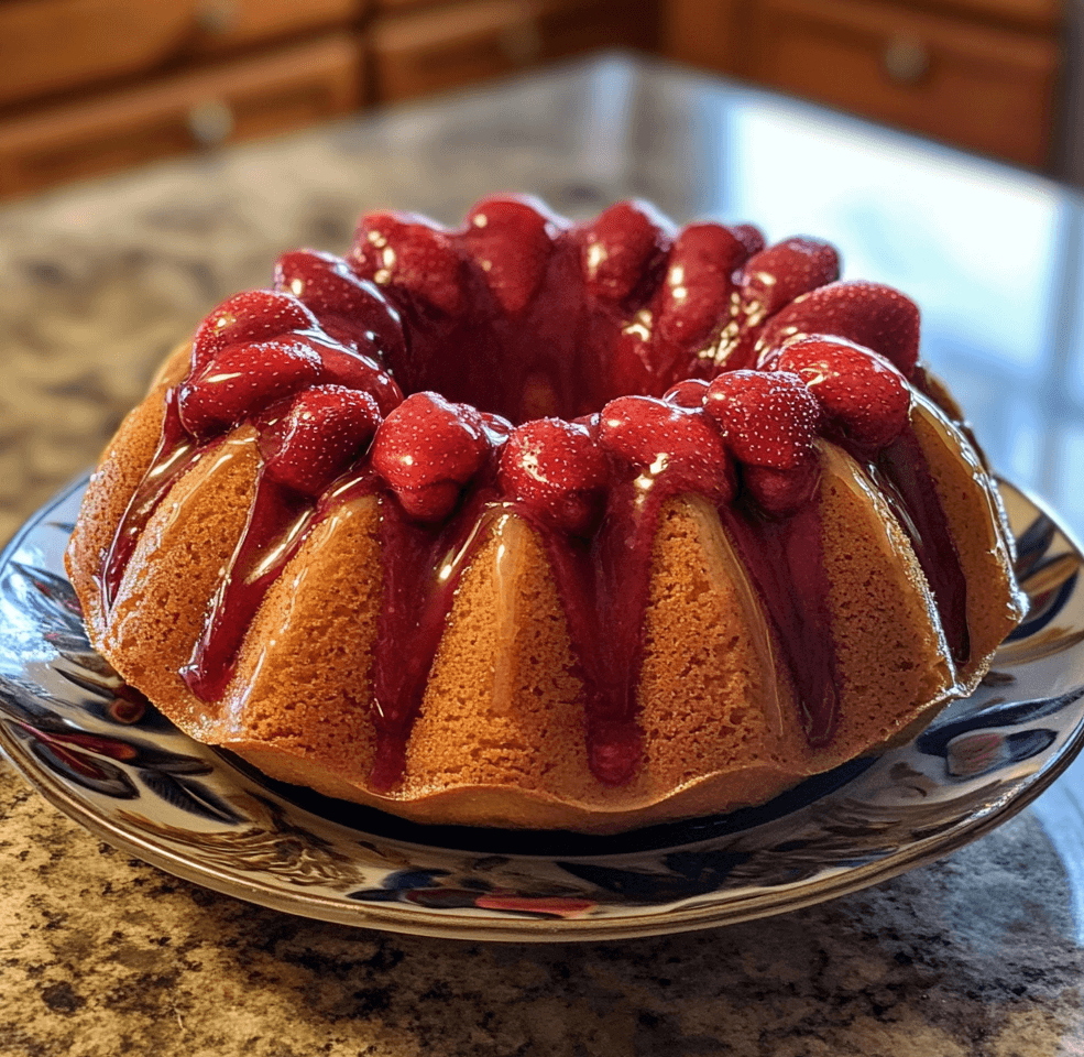 Decadent Strawberry Cheesecake Bundt Cake Recipe You’ll Love