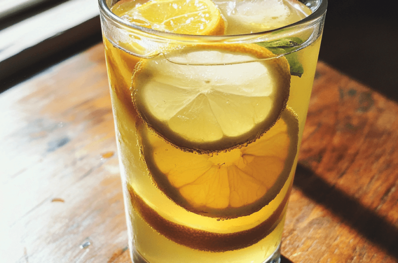 The Ultimate Recipe for Lemon Ginger Iced Green Tea with Honey