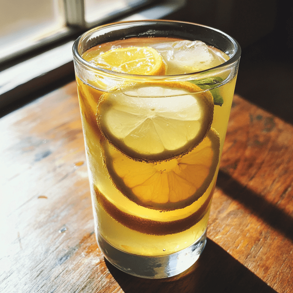 The Ultimate Recipe for Lemon Ginger Iced Green Tea with Honey