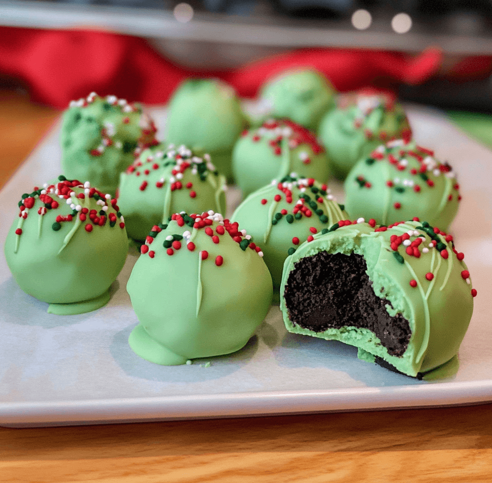Holiday Magic in Every Bite: Grinch Oreo Balls Recipe