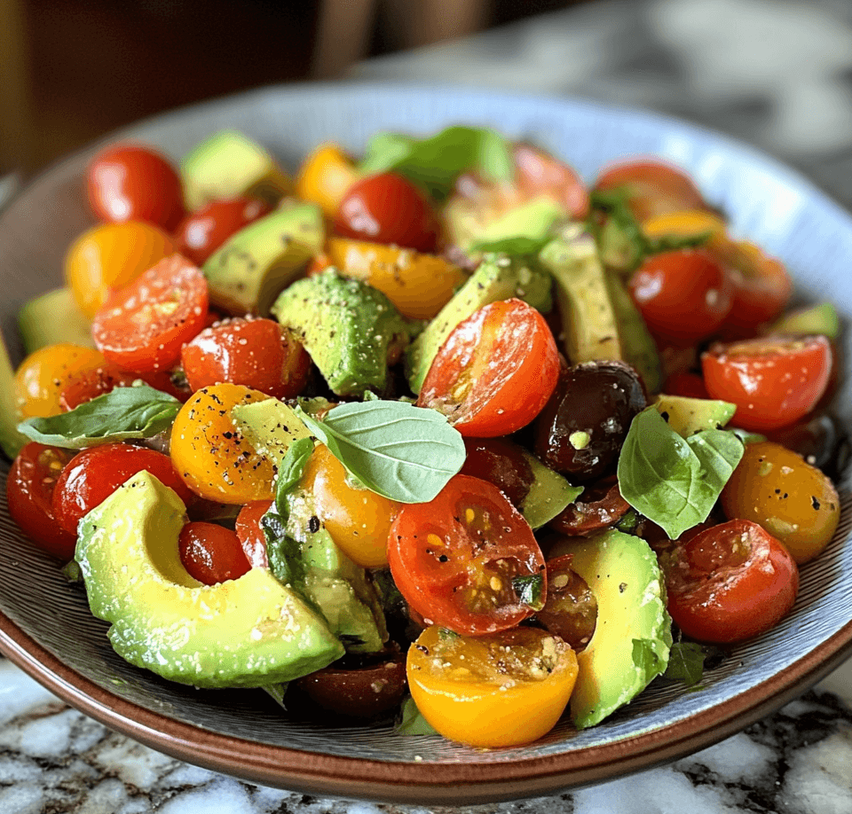 Avocado & Cherry Tomato Salad: A Simple, Flavorful, and Nutrient-Packed Recipe