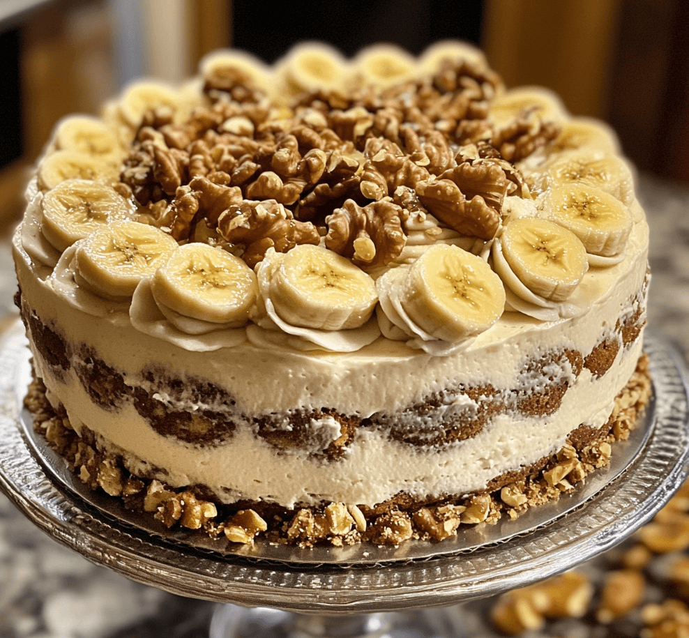 Heavenly Banana Walnut Cream Cake: The Ultimate Comfort Dessert