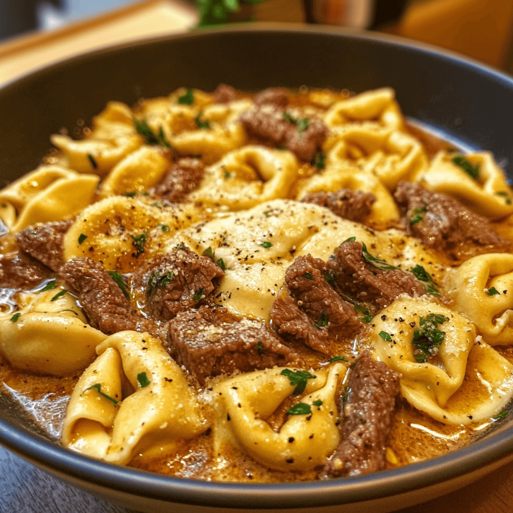 Cheesesteak Tortellini in Provolone Sauce: The Ultimate Comfort Food