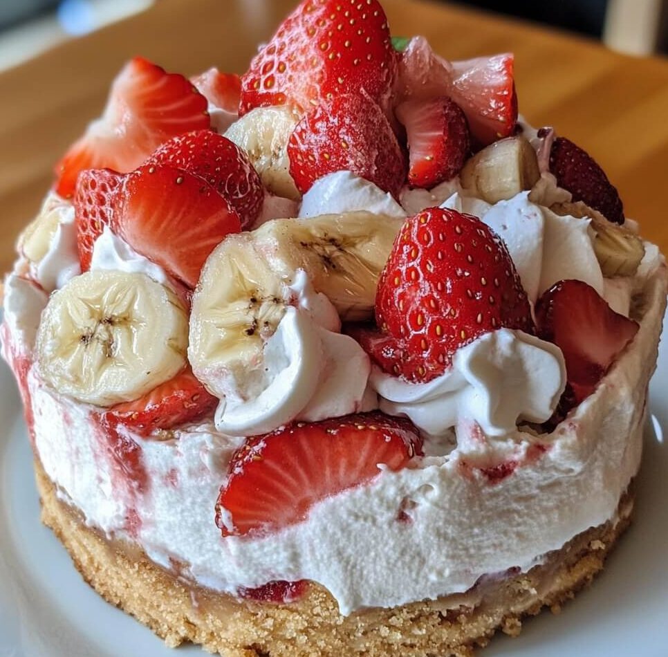 Banana-Strawberry Cheesecake Fantasy: The Ultimate Sweet and Creamy Indulgence
