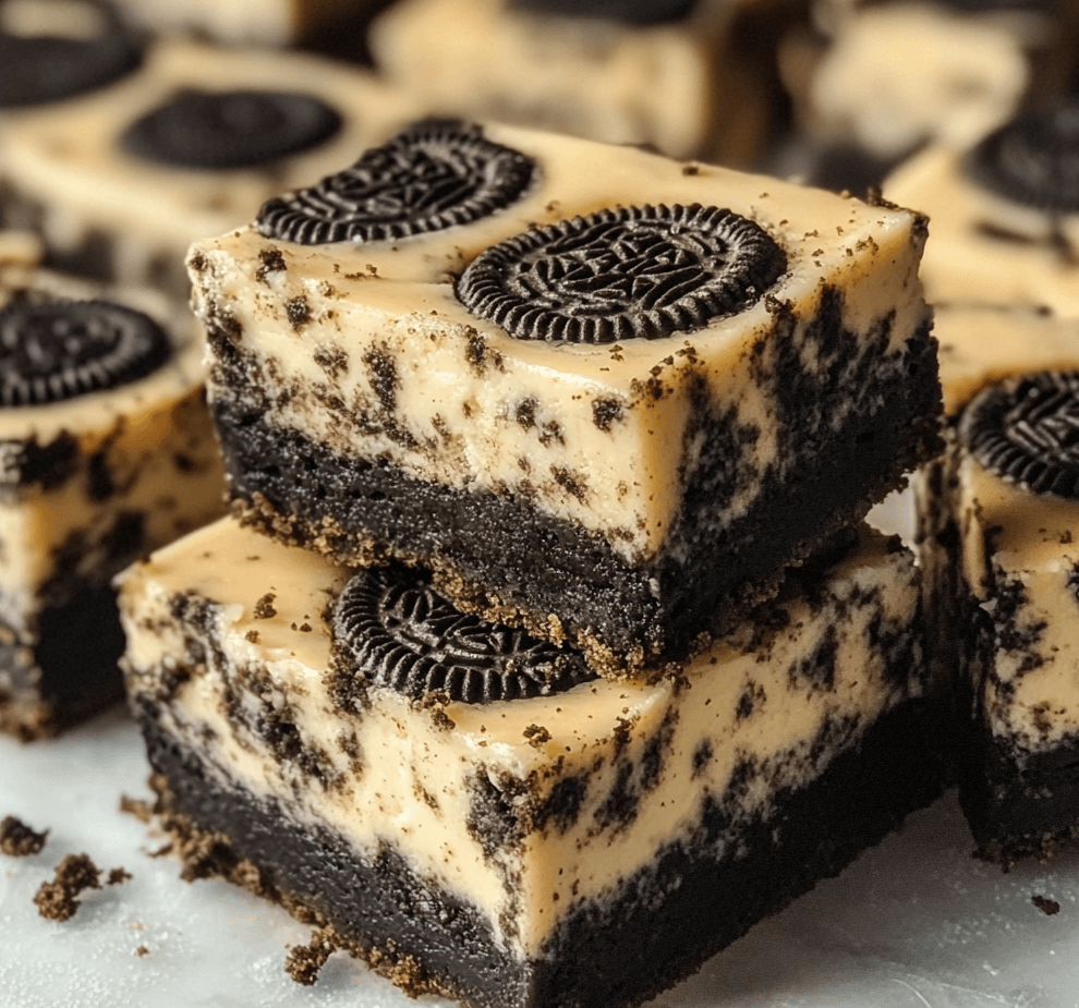 Simple and Creamy Oreo Cheesecake Bars Recipe