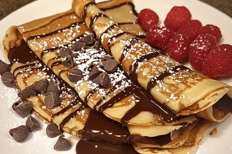 French-Style Chocolate Filled Crepes You Need to Try