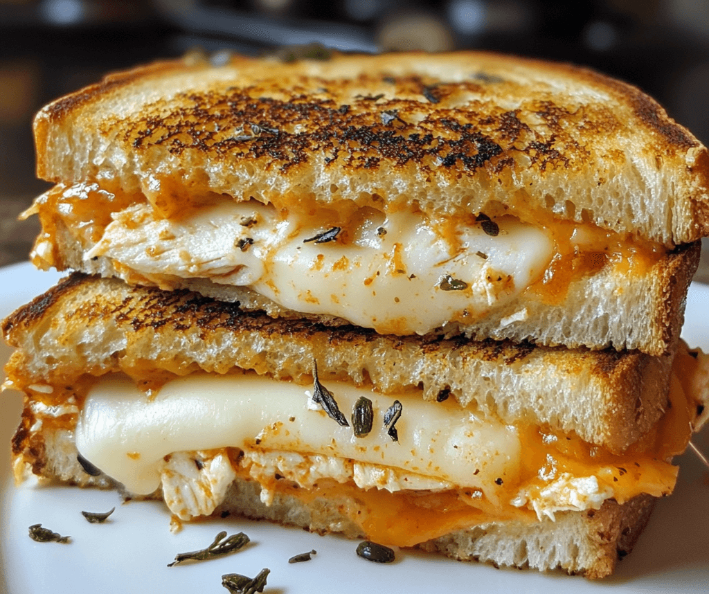 Easy Chicken Parmesan Grilled Cheese Sandwich Recipe