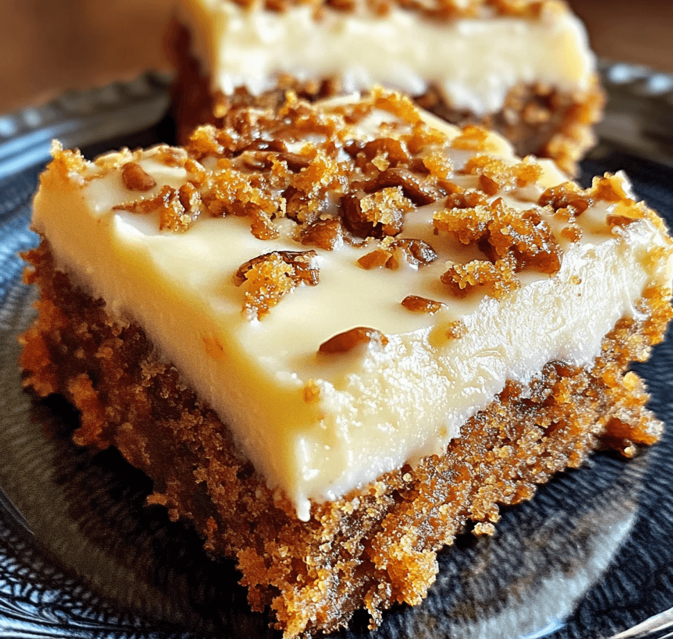 Carrot Cake Bars with Cream Cheese Frosting: The Ultimate Dessert