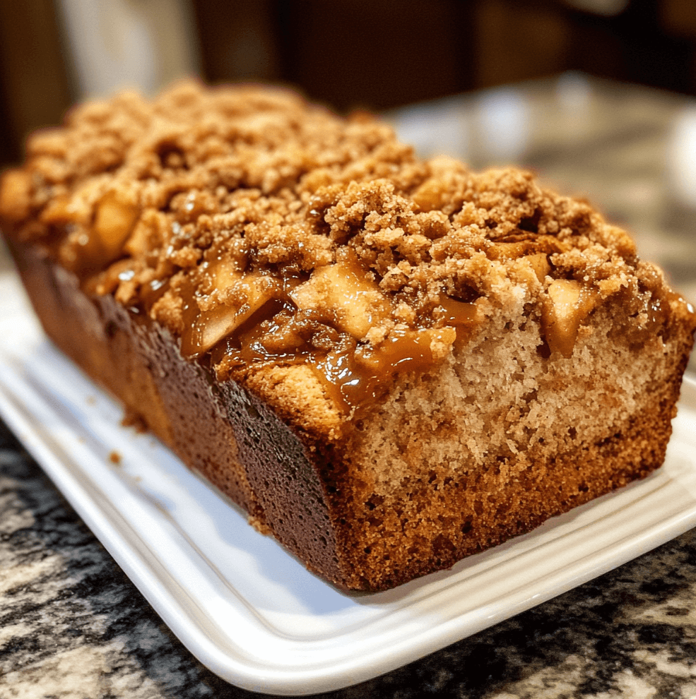 How to Make Peanut Butter Apple Streusel Bread