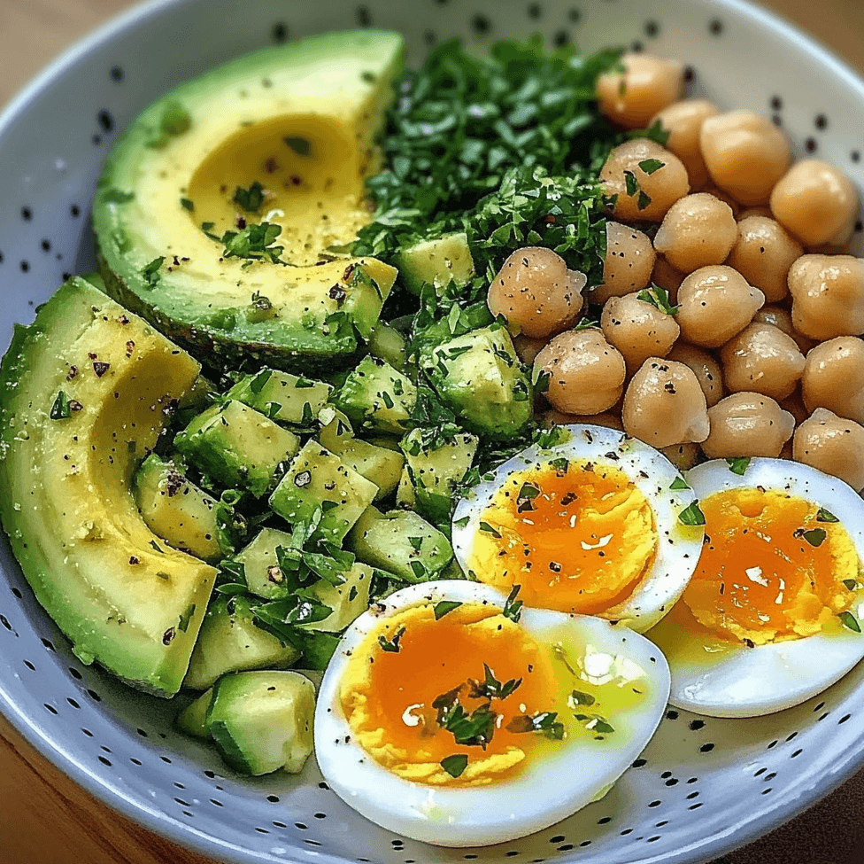 Avocado, Egg, and Chickpea Salad with Lemon and Herbs: Your New Go-To Healthy Salad