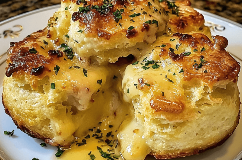 Quick and Delicious Crab-Stuffed Cheddar Bay Biscuits with Lemon Butter Sauce