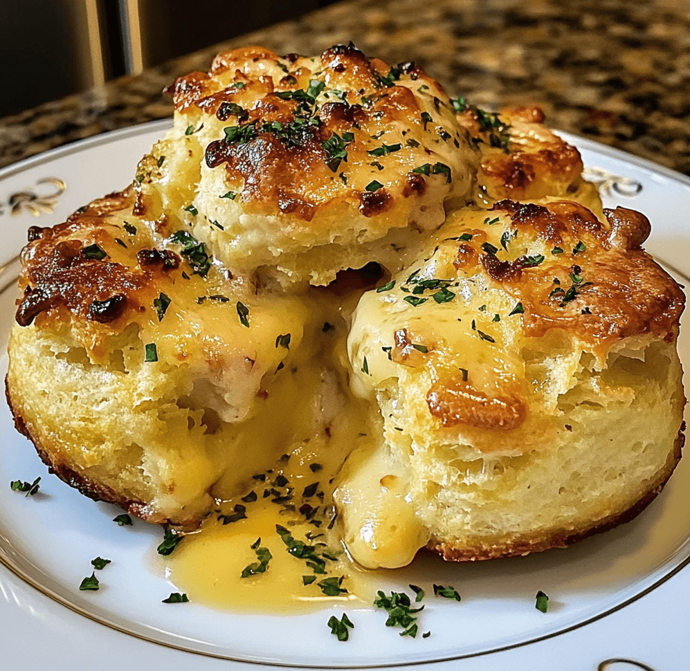 Quick and Delicious Crab-Stuffed Cheddar Bay Biscuits with Lemon Butter Sauce