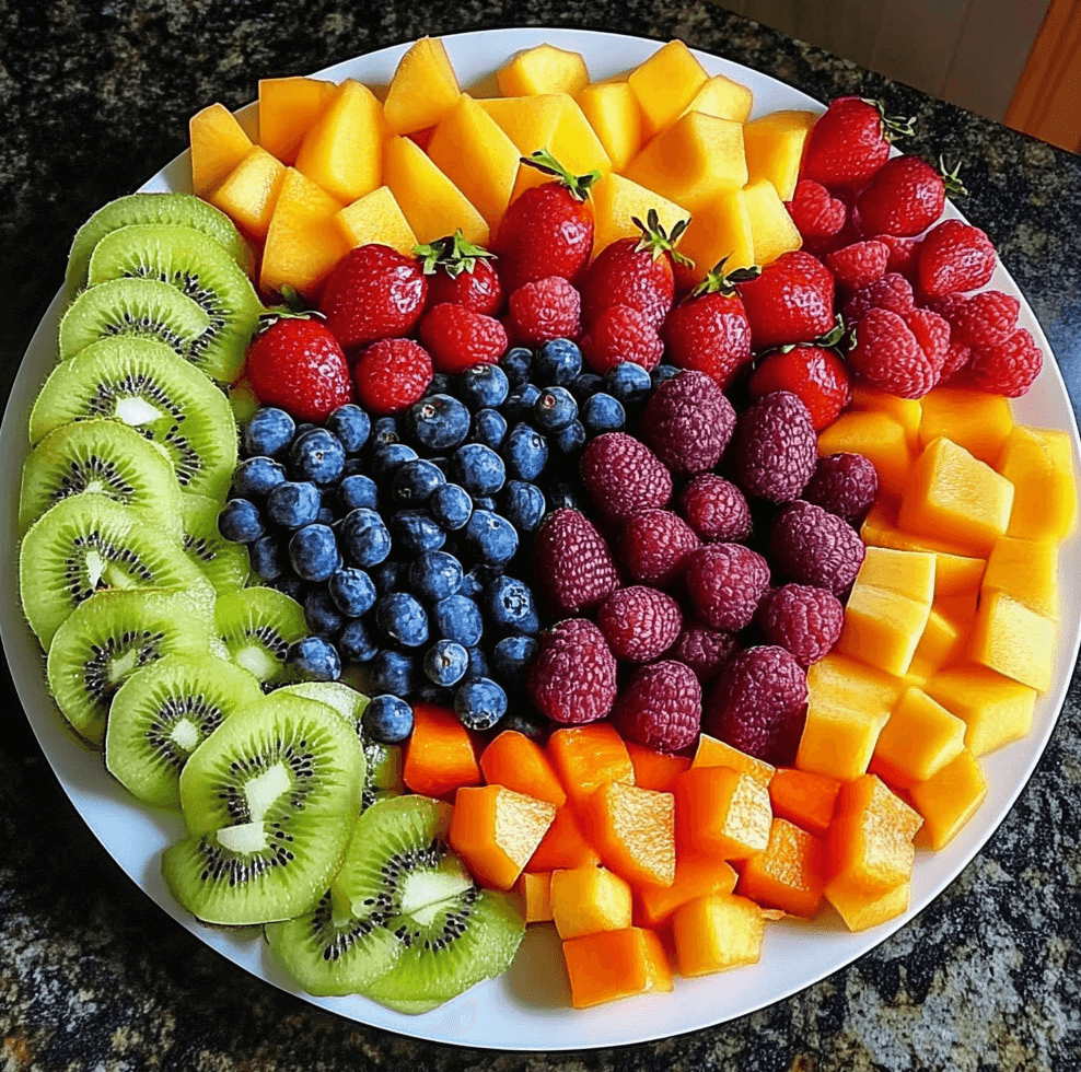 How to Create a Stunning Rainbow Fruit Platter in Minutes