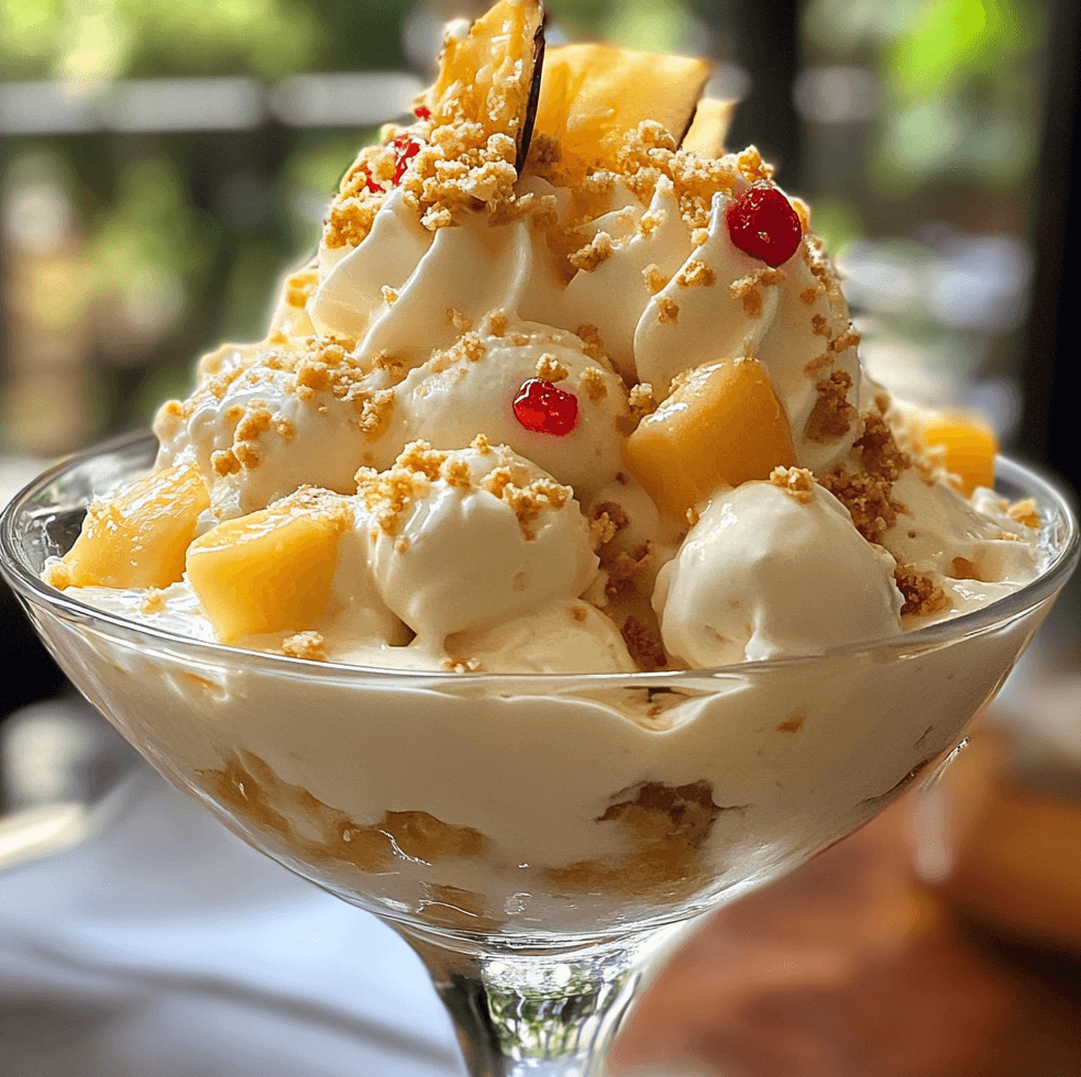 How to Make an Ice Cream Sundae Piña Colada