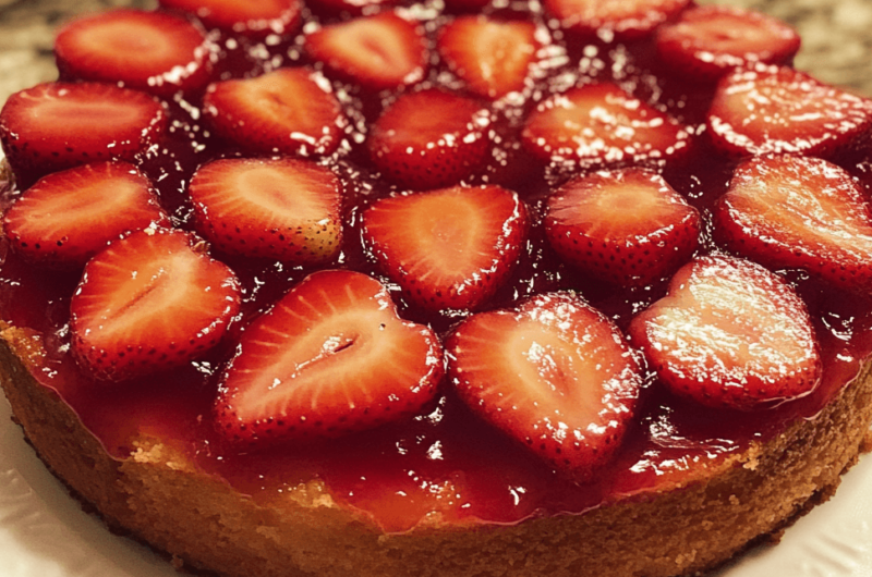 Strawberry Upside Down Cake: A Simple and Stunning Summer Dessert