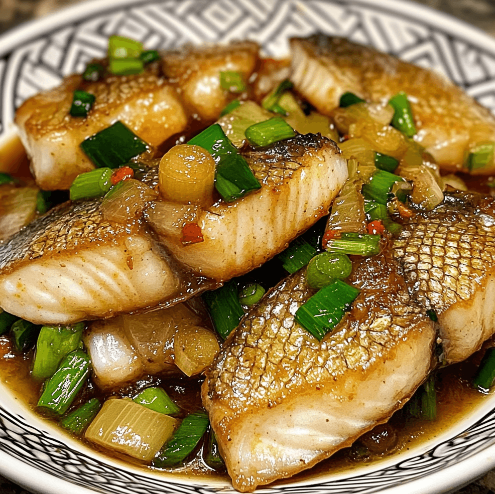 How to Make Pan-Fried Fish with Ginger and Scallions