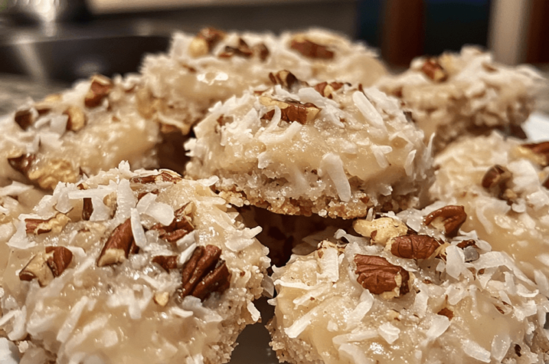 How to Make No-Bake Coconut Pecan Praline Cookies